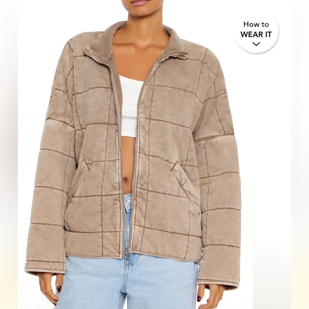 NWOT quilted Forever 21 jacket 🤍